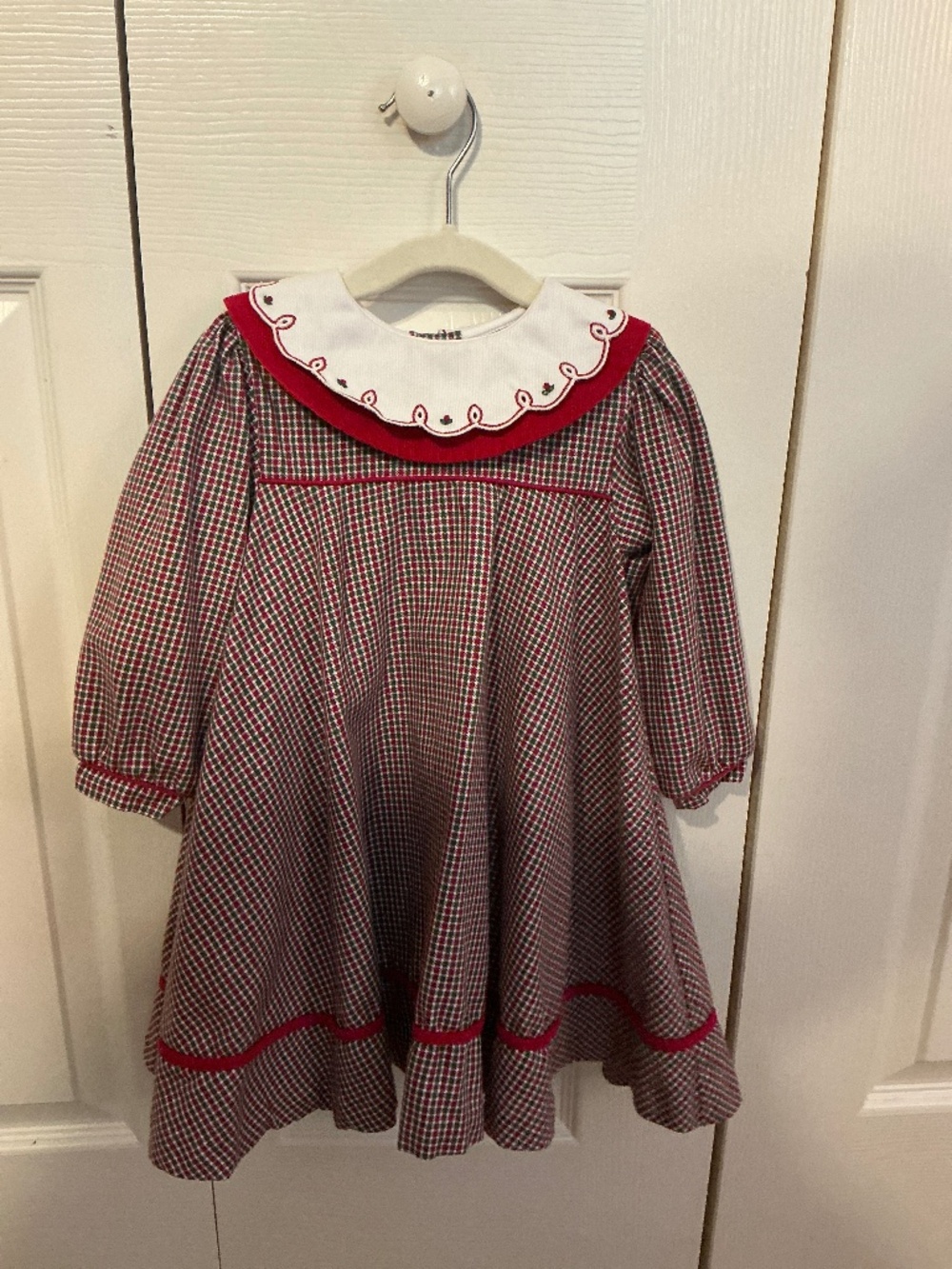 Petit Ami, 18 months, Red and Green dress